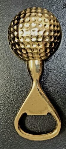 Gold Plated Golf Ball Bottle Opener